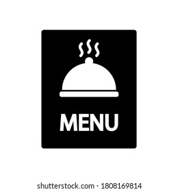 Food menu card , logo isolated on white background