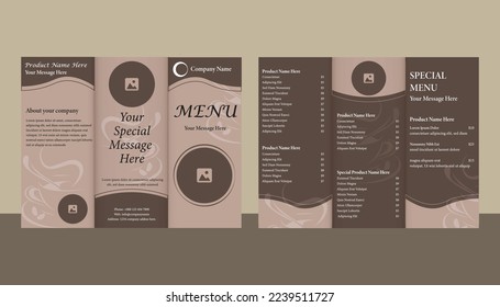 Food menu design, brochure, menu card, 
restaurant menu, vector, illustration