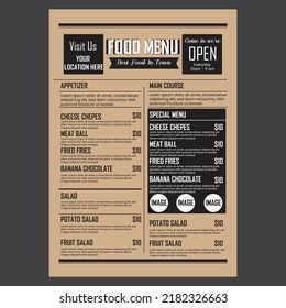   food menu design, Restaurant menu, Business 