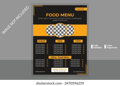 Food Menu Design Template, Menu Design