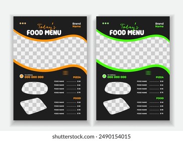 Food Menu Design Template design