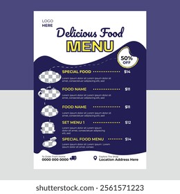 Food Menu Design Template, food menu, menu template, design, modern, creative, food menu design