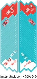 Food menu design -vector