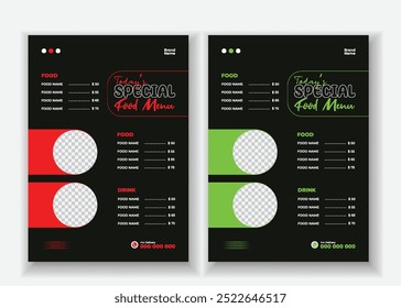 Food Menu Design para o seu restaurante Modelo