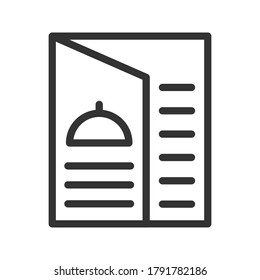 Food menu flat vector icon