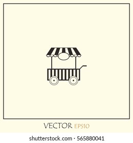Food menu flyer. Flat style. Food truck festival, menu food brochure  Vector Icon.