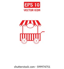 Food menu flyer. Flat style. Food truck festival, menu food brochure  Vector Icon.