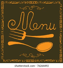 food menu gold label