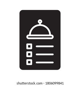Food menu icon, design inspiration vector template for interface and any purpose on white background
