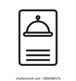 Food menu icon, design inspiration vector template for interface and any purpose on white background