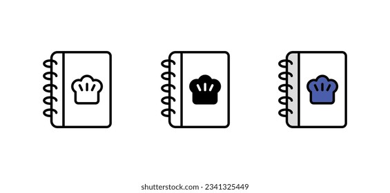 Food Menu icon design with white background stock illustration
