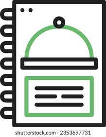 Food Menu Icon image. Suitable for mobile application.
