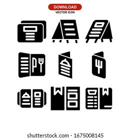 food menu icon or logo isolated sign symbol vector illustration - Collection of high quality black style vector icons
