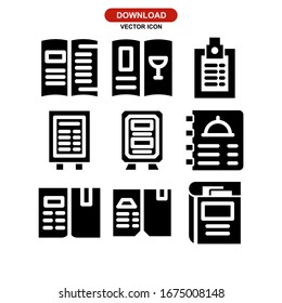 food menu icon or logo isolated sign symbol vector illustration - Collection of high quality black style vector icons
