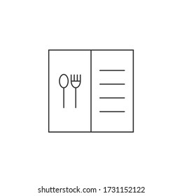 Food menu icon. Restaurant icon. Vector illustration.