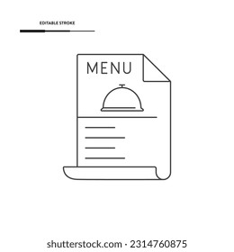 Food Menu Icon Vector Design.