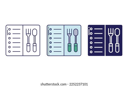 Food menu icon vector illustration