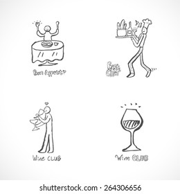 food menu illustrations - vector