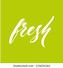 food menu lettering vector