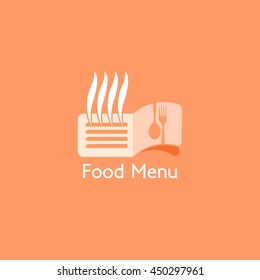 Food Menu Logo Design Template Vector Illustration.