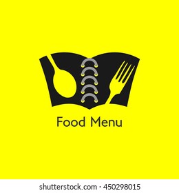 Food Menu Logo Design Template Vector Illustration.