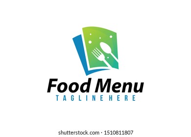 food menu logo icon vector
