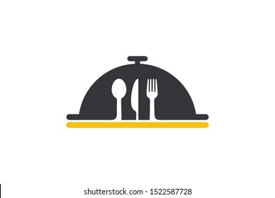 food menu logo icon vector
