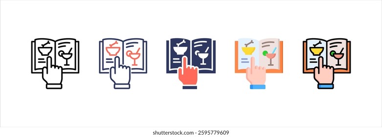 Food Menu Multi Style Icon Set