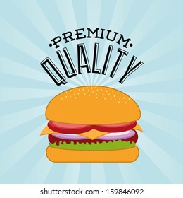 food  menu over white background vector illustration