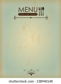 food menu over wooden background vector illustration