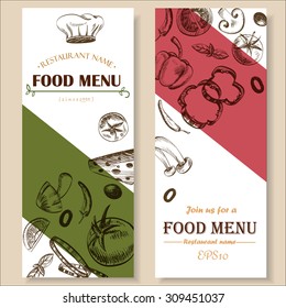 Food Menu Restaurant Cafe Brochure Drawing Stock Vector (Royalty Free ...