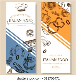 food menu restaurant cafe  brochure. drawing template. vegetable retro color  vector illustration 