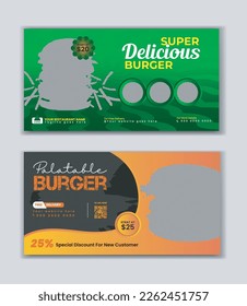 Food menu and restaurant social media post banner template vector Layout design or delicious food menu Sunday sale online promotion banner design