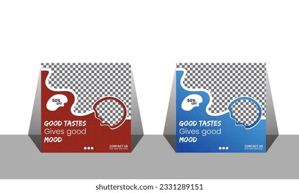 Food menu social media banner and social media  post design template