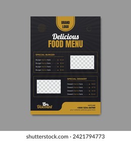 food menu template Restaurant Fast Food Flyer Design