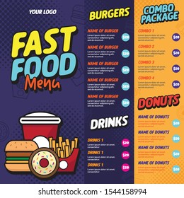 Food Menu Template for your Advertising