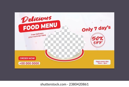 
Food Menu Vector Customizable and editable thumbnail templates