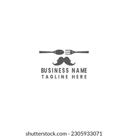 Food minimalist and branded logo design, Restaurant logo templet, Smart and attractive food spot logo for your business
