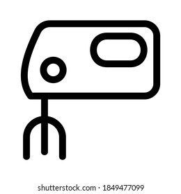 food mixer icon or logo isolated sign symbol vector illustration - high quality black style vector icons
