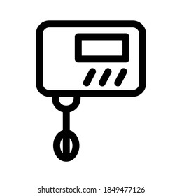 food mixer icon or logo isolated sign symbol vector illustration - high quality black style vector icons
