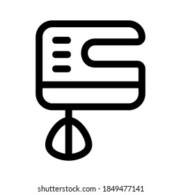 food mixer icon or logo isolated sign symbol vector illustration - high quality black style vector icons
