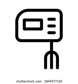 food mixer icon or logo isolated sign symbol vector illustration - high quality black style vector icons
