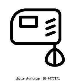 food mixer icon or logo isolated sign symbol vector illustration - high quality black style vector icons
