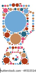 food mixer shape vector design by color point