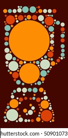 food mixer shape vector design by color point