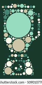 food mixer shape vector design by color point
