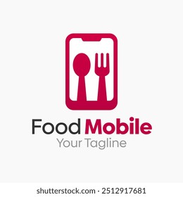 Food Mobile Logo Design Template. Good for Business, Agency, Community and Organization