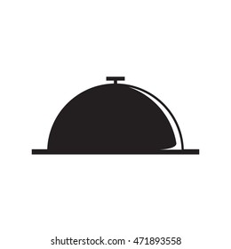 Food monochrome vector illustration in white background