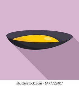 Food mussels icon. Flat illustration of food mussels vector icon for web design