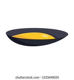 Food mussels icon. Flat illustration of food mussels vector icon for web design